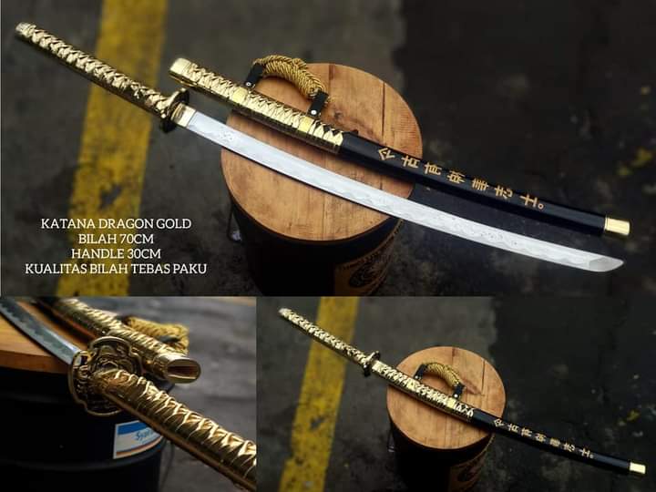 KATANA DRAGON GOLD