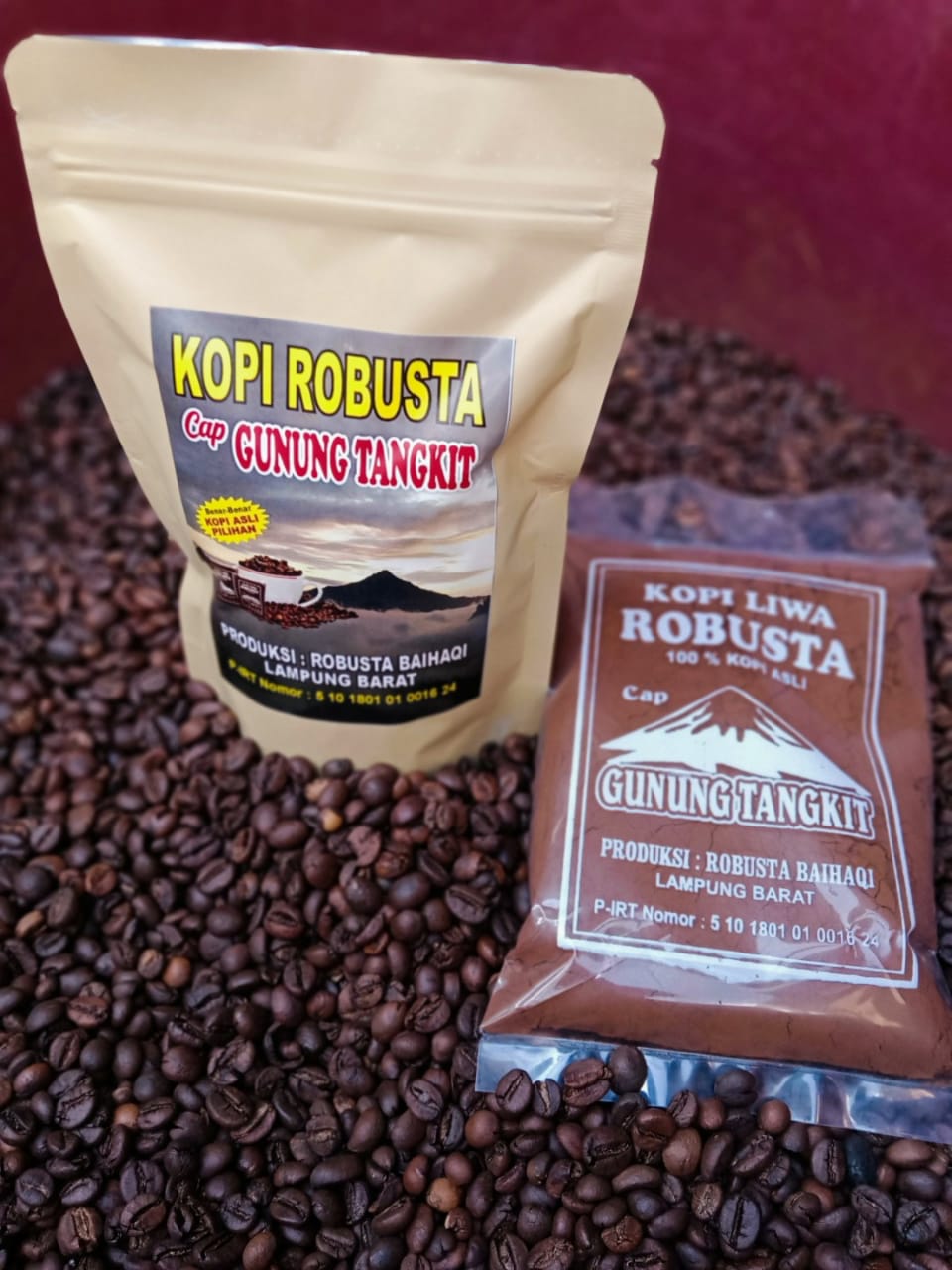 Kopi robusta gunung tangkit